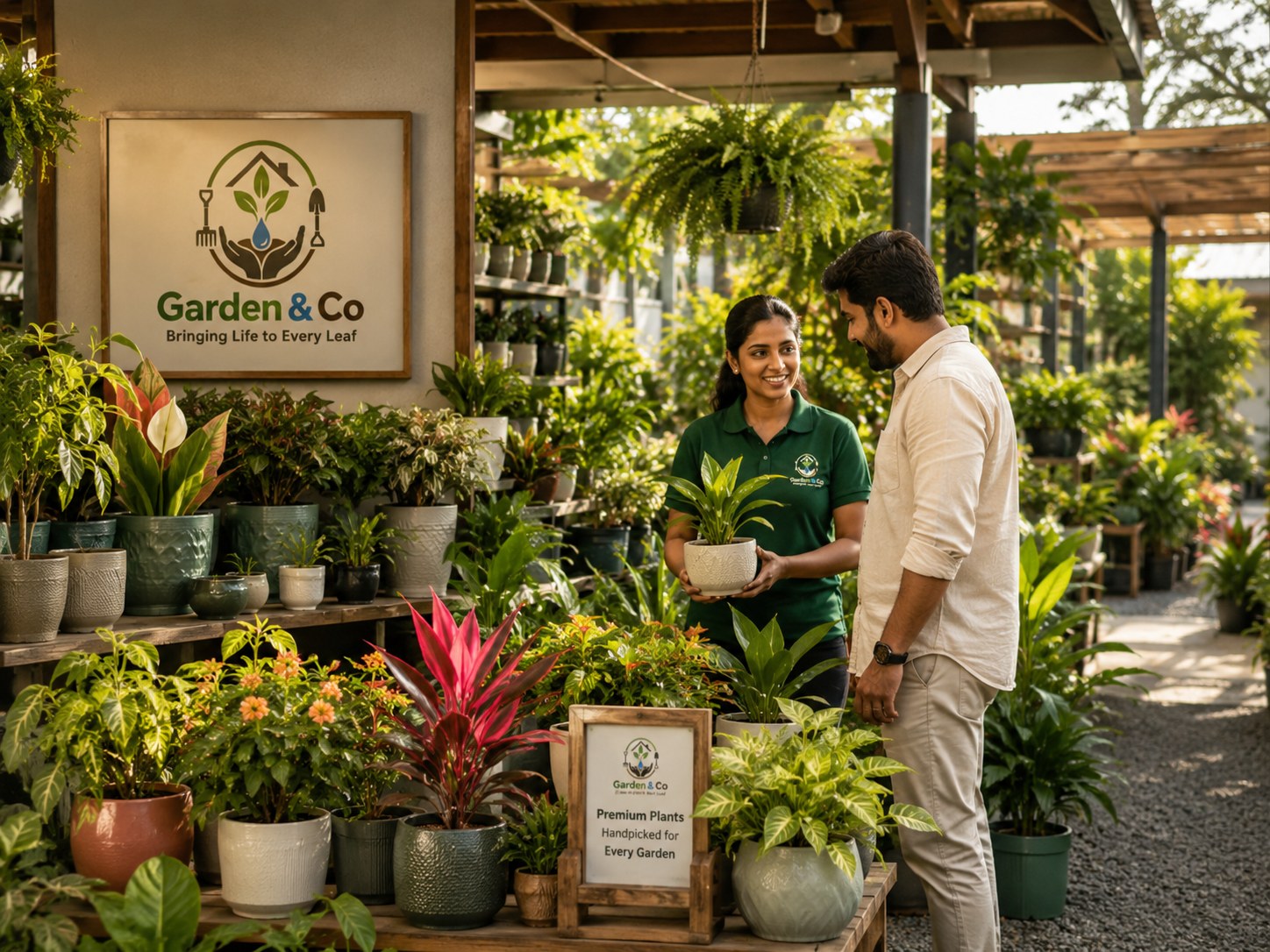 Garden & Co plant nursery customer consultation