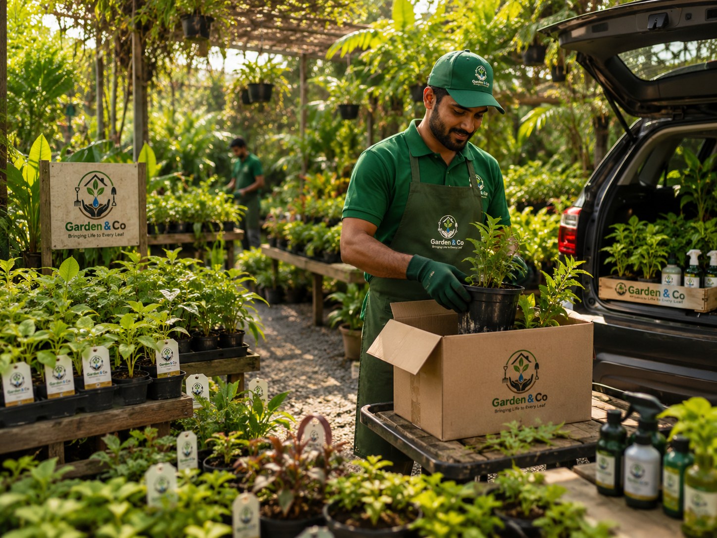 Garden & Co nursery plants prepared for customer order